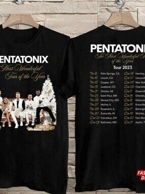 2023 Pentatonix A Most Wonderful Tour Of The Year T-Shirt,2 Sided T Shirt 79
